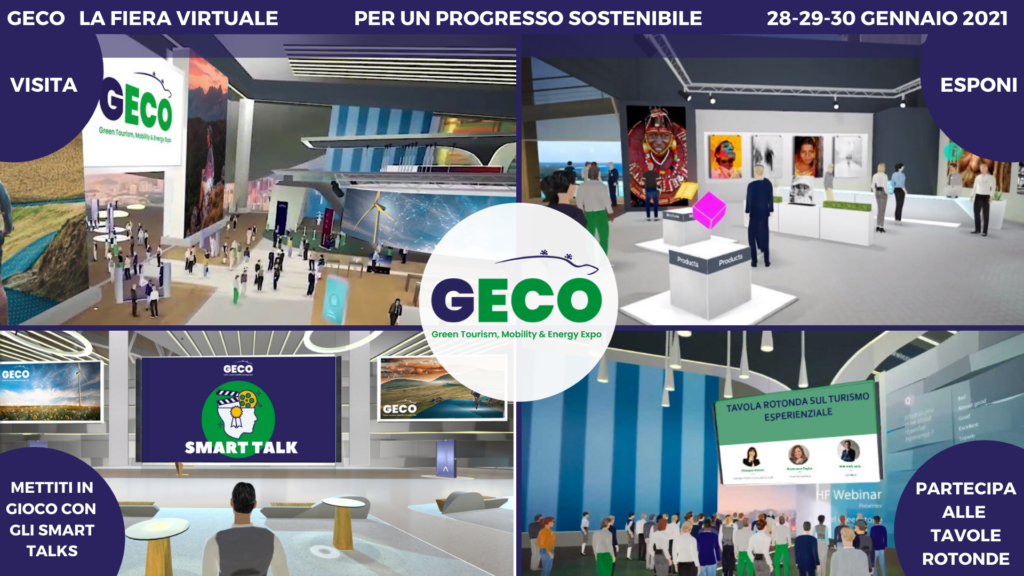 GECO – Green Tourism, Mobility & Energy Expo 2021: al via il 28 gennaio la prima fiera virtuale sulla sostenibilità dal respiro internazionale